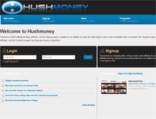 Tablet Screenshot of hushmoney.com